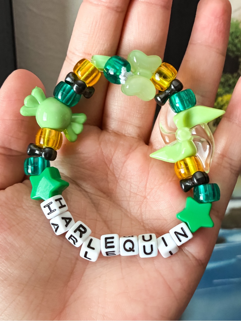 The Freak Circus: Harlequin Inspired Kandi Bracelet